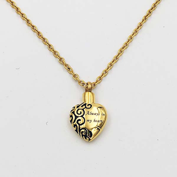 Gold Plated Cremation Necklaces