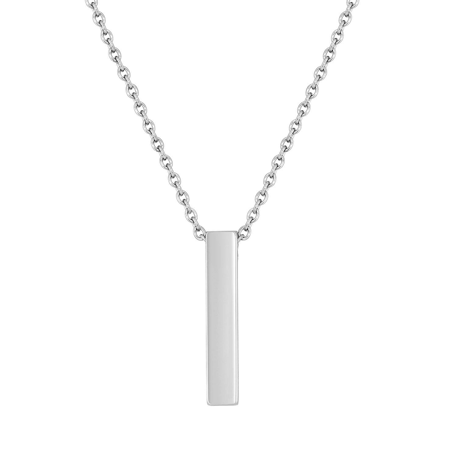 Cremation Jewelry Necklace for Ashes - Bar Pendant