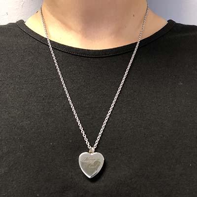 Always in My Heart Cremation Necklace that holds ashes. Buy Cremation jewelry from Forever in My Heart.