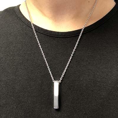 Bar Cremation Necklace holds ashes. Buy Cremation Jewelry from Forever in My Heart