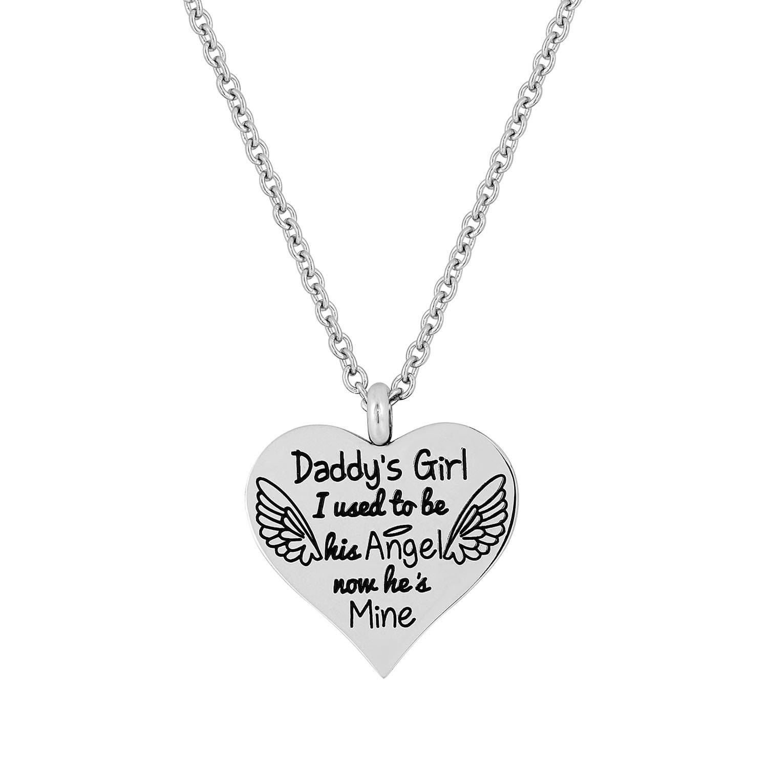 Daddy's Girl Stainless Steel Necklace - Does Not Hold Ashes
