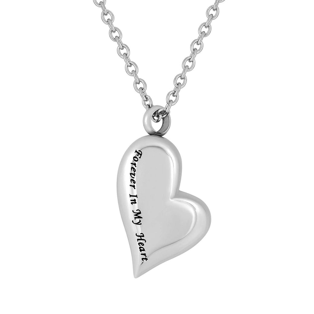 Forever in My Heart Cremation Necklace for Ashes Urn Jewelry for Ash Forever in My Heart Jewelry